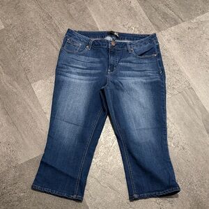 1822 Denim Dark Blue Capris